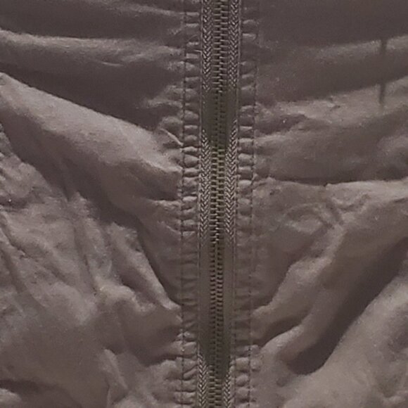 Cargo "Aviator" Style Khaki Utility Zip Dress - Picture 10 of 16